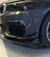BMW 5 Series M550 540 530 (with M-package bumper, does not fit base model) G30 Pre-LCI 2017 2018 2019 2020 with Aftermarket Parts - Front Canards Carbon Fiber from Geex Village